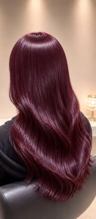 ロング カラー 井上 未悠のヘアスタイル