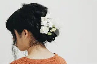 ミディアム ヘアアレンジ LUMIA/オーナー 西田わかばのヘアスタイル