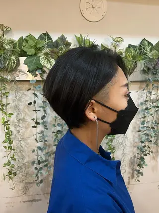 ショート ⚪️髪質改善 縮毛 店長 コウ⚪️のヘアスタイル