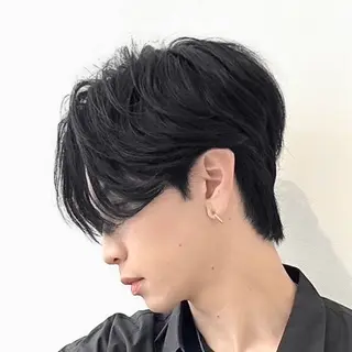 ショート パーマ メンズ 【メンズ特化⚡️】 曲がる矯正/千原涼麻のヘアスタイル