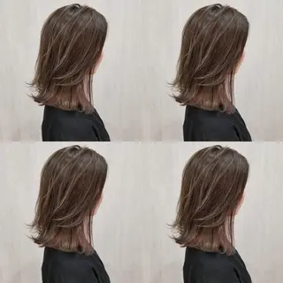 ミディアム カラー レイヤー×髪質改善 マネージャー安藤光司のヘアスタイル