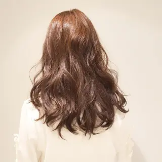 ロング カラー パーマ 美髪⭐︎髪質改善 井上 康司のヘアスタイル