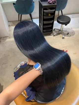 ロング カラー 髪質改善/縮毛矯正/ レイヤーカットななこのヘアスタイル