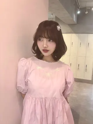 ショート momochan🍑 やわらかいボブ♡のヘアスタイル