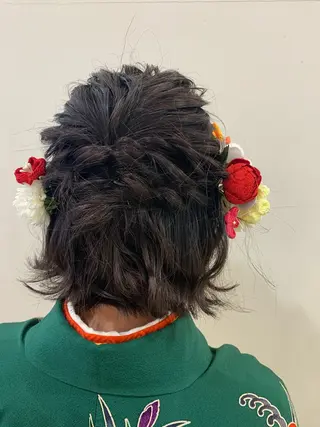 ショート ヘアアレンジ メンズカット/ニュア ンスパーマkaitoのヘアスタイル