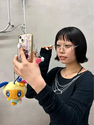 ショート 【梅田】ハッシュ /デザインカラーのヘアスタイル