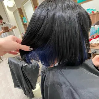 ショート 雅/ダブルカラー/ 白髪ぼかしハイライトのヘアスタイル