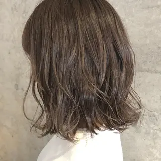 ミディアム 圧倒的な質感🧡 髪質改善/丸山晴菜のヘアスタイル