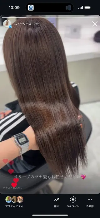 カラー 🎀ツヤ髪✖︎ 暖色🎀RYUKAのヘアスタイル