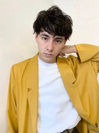 ショート メンズ 朝がラクになるパーマ トウバルタイキのヘアスタイル