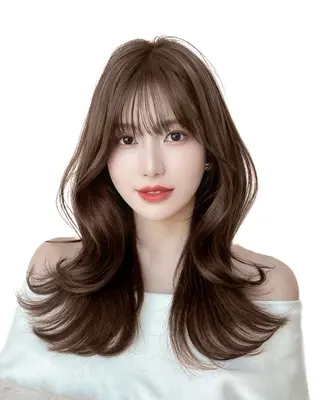 セミロング カラー 顔周り特化/韓国ヘア /レイヤー/吉野幸大のヘアスタイル