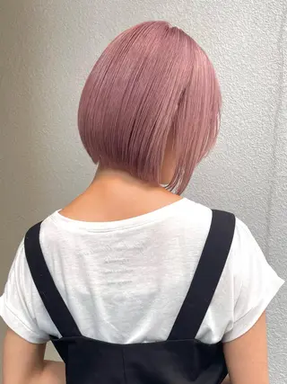 ショート カラー ブリーチカラー🌈 石垣翔太のヘアスタイル