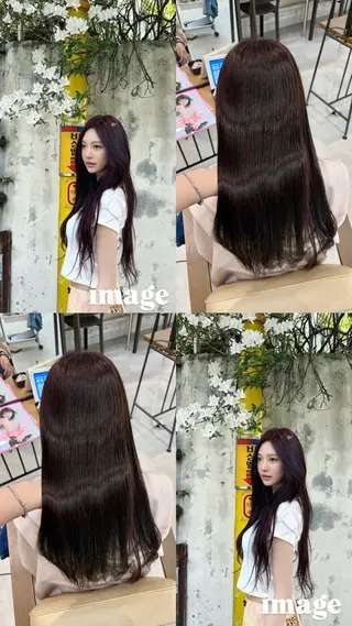 ロング カラー Ouka/Wカラー/ 大人艶カラーのヘアスタイル