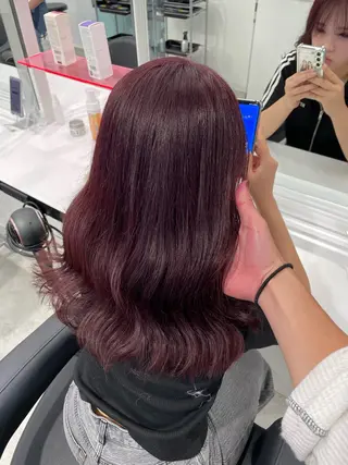 ロング カラー 履歴修正屋さん／ ブロンド／ホワイトのヘアスタイル