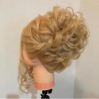 セミロング ヘアアレンジ ヘアセット/着付け 専門店☆Alludyのヘアスタイル