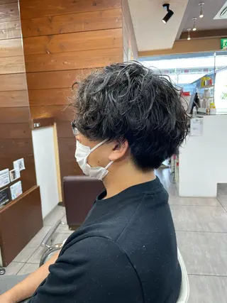 ショート パーマ メンズ 似合わせ/前髪カット /店長   村上直也のヘアスタイル