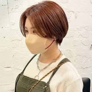 ショート カラー 🌿レイヤーボブ/パ ーマ🌿　木梨健太のヘアスタイル