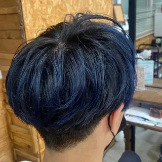 ショート カラー メンズ soin by poshのヘアスタイル