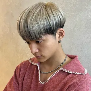 カラー メンズ メンズパーマ/ メッシュ📍ユリのヘアスタイル