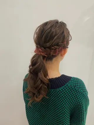 ロング ヘアアレンジ Mikazuki オーナーTeradaのマツエク・マツパデザイン