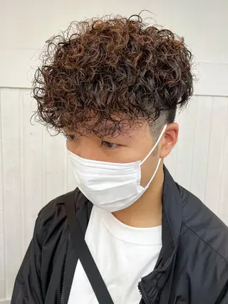 ショート カラー パーマ ヘアアレンジ メンズ 💎髪質改善特化💎 RUITOのヘアスタイル