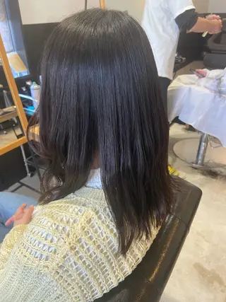 セミロング 💫縮毛矯正/ カット💫徳永あい子のヘアスタイル