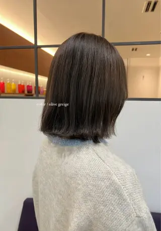 ミディアム カラー natsu/梅田 /透明感/艶髪のヘアスタイル