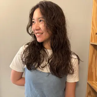 セミロング パーマ 🌿レイヤーボブ/パ ーマ🌿　木梨健太のヘアスタイル