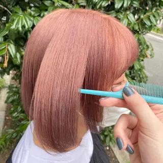 ショート カラー マンツーマン女性 美容師 奏のヘアスタイル