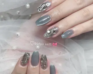 ネイル shine 🎀 長さだし&デザインのネイルデザイン