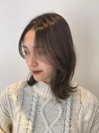 ミディアム カラー 髪質改善特化 🫧松野力也のヘアスタイル