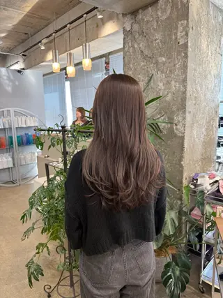 ロング カラー 髪質改善/縮毛矯正/ 超高濃度水素ケアのヘアスタイル