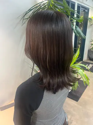 ミディアム カラー 土田 莉来のヘアスタイル