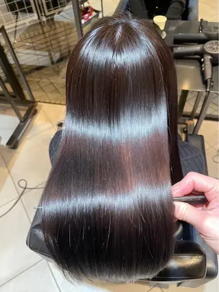 セミロング 🐏Yuna＊透明感 ハイトーンカラー✨のヘアスタイル
