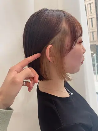 ショート カラー レイヤーカット/ボブ /縮毛矯正✨大輝のヘアスタイル