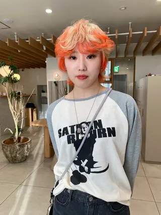 ショート 似合わせカットカラー りおなのヘアスタイル