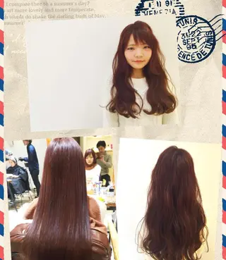 ロング カラー ハイトーン×髪質改善 KENTAのヘアスタイル
