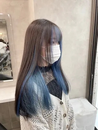 ロング カラー *モデル募集🤍横浜 透明感カラー🫧のヘアスタイル