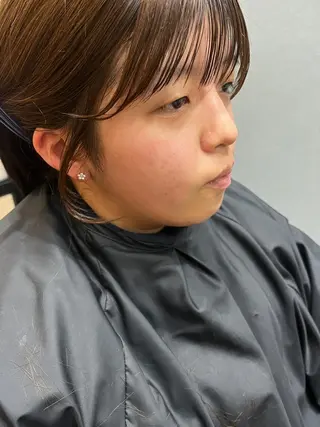 ミディアム カラー パーマ ヘアアレンジ メンズ キッズ ネイル マツエク・マツパ アイブロウ 久木原 ゆりのヘアスタイル