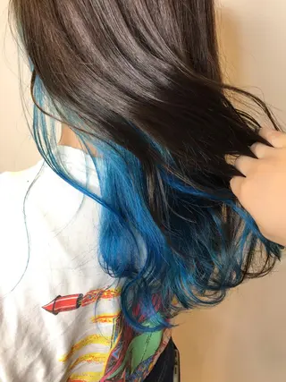 ロング カラー LUXBE LUCE ひなののヘアスタイル