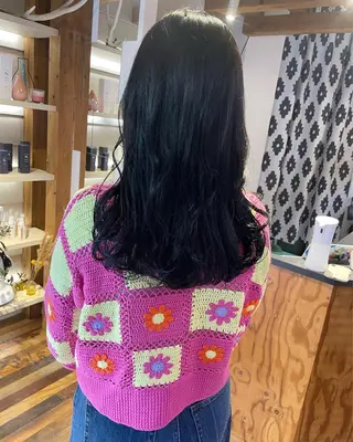 ロング カラー あずまぐち めぐみのヘアスタイル