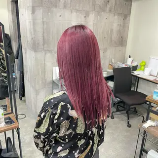 ミディアム カラー パーマ ヘアアレンジ メンズ キッズ ネイル マツエク・マツパ 切りっぱなしヘアボブ ミディアムヘアRYOのヘアスタイル