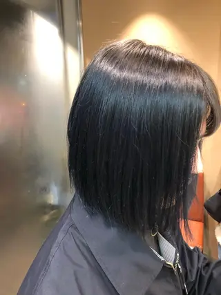 ショート カラー パーマ 神田 澪史のヘアスタイル