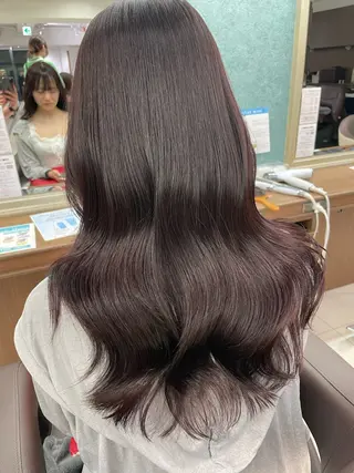 セミロング カラー 店長福島成美/髪質 改善縮毛矯正/カラーのヘアスタイル