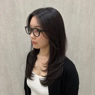 ロング 店長✨レイヤー✖️ 髪質改善✖️韓国ヘアのヘアスタイル