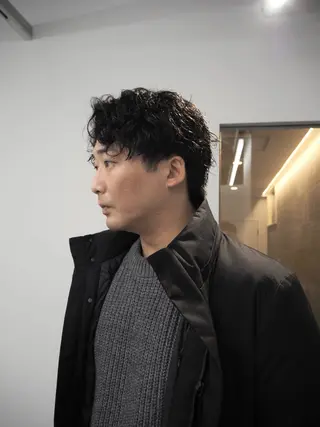 ショート パーマ メンズ メンズショート /梶本秀亮のヘアスタイル