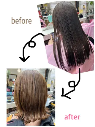 ミディアム カラー 大坪 拓斗のヘアスタイル