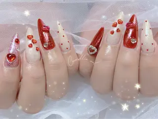 ネイル Camellia 長さだし& デザインのネイルデザイン