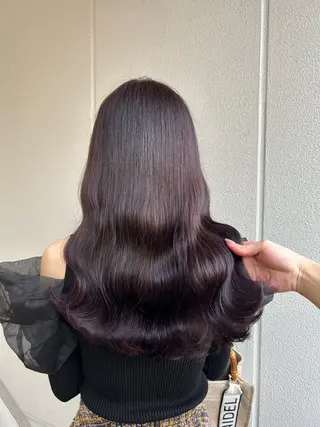 ロング カラー ヘアアレンジ 《暖色/韓国hair 》🇰🇷桑原ユキネのヘアスタイル