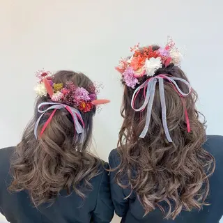 ヘアアレンジ シールエクステ✨️韓 国羽エクステ🪽和希のヘアスタイル